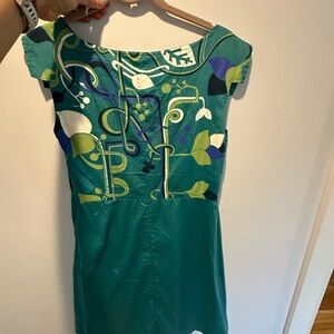 Skunkfunk Teal and Beige Dress